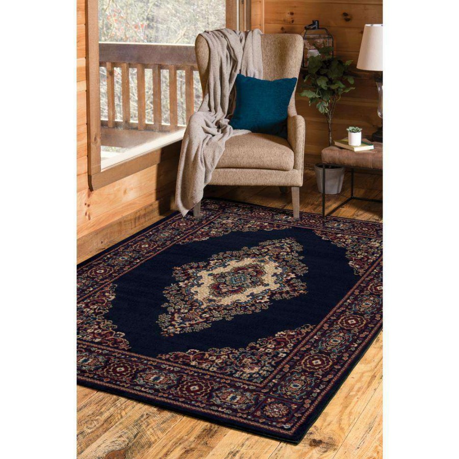 Rugs * | Cathedral Navy 5 Ft. X 8 Ft. Area Rug By United Weavers