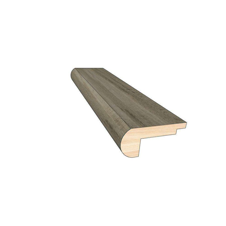 Hardwood Flooring * | Winter Sky 0.45 In. Thick X 2 In. Width X 78 In. Length Overlap Stair Nose Molding By Optiwood