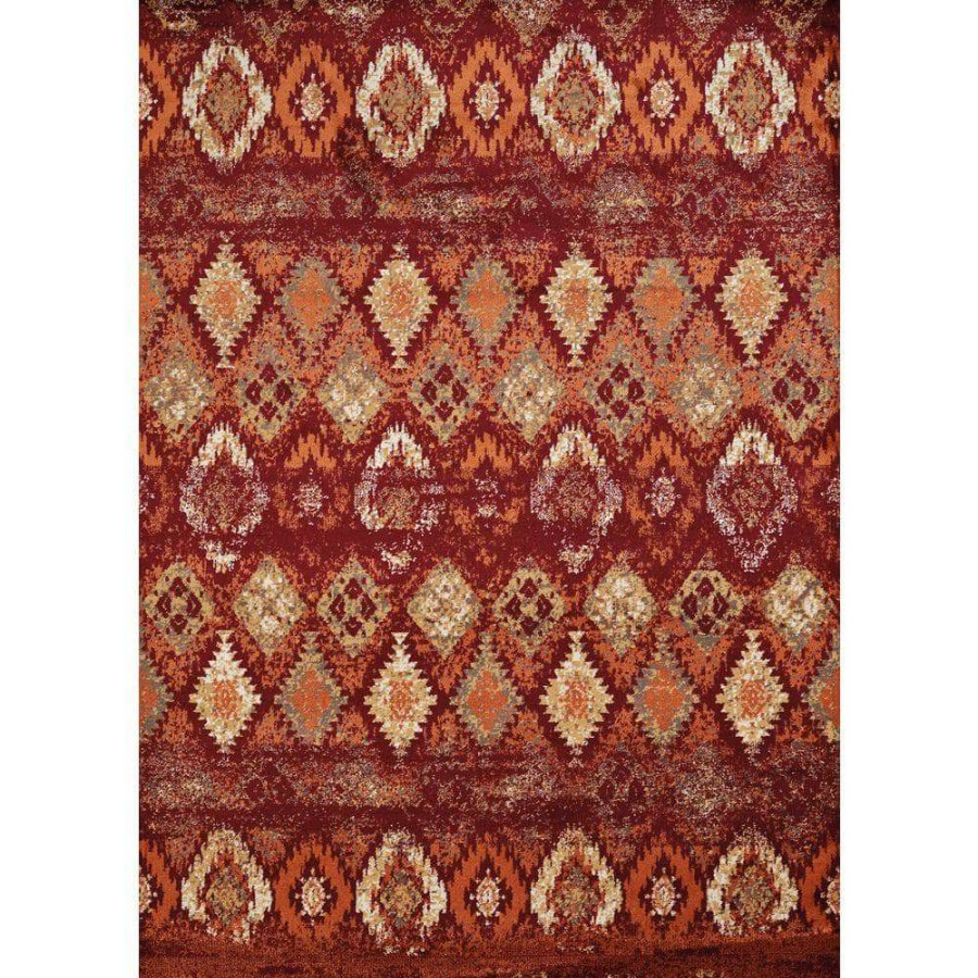 Rugs * | Bridges San Paula Crimson 5 Ft. 3 In. X 7 Ft. 2 In. Area Rug By United Weavers