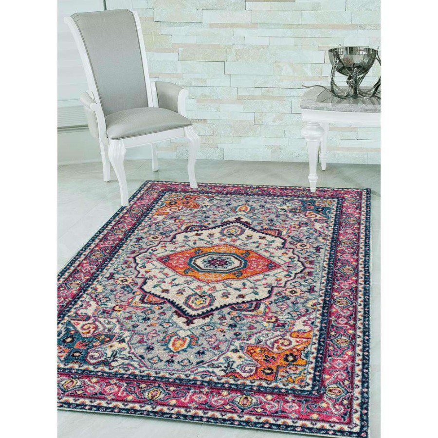 Rugs * | Abigail Sia Magenta 8 Ft. X 11 Ft. Area Rug By United Weavers