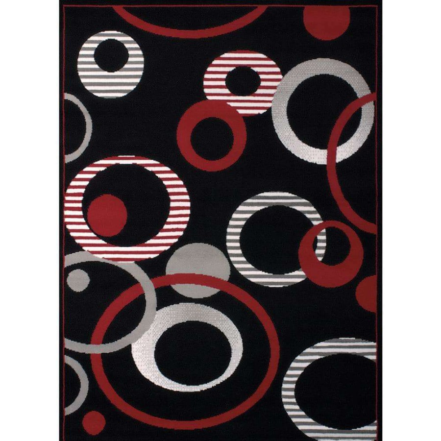 Rugs * | Hip Hop Black 8 Ft. X 11 Ft. Indoor Area Rug By United Weavers