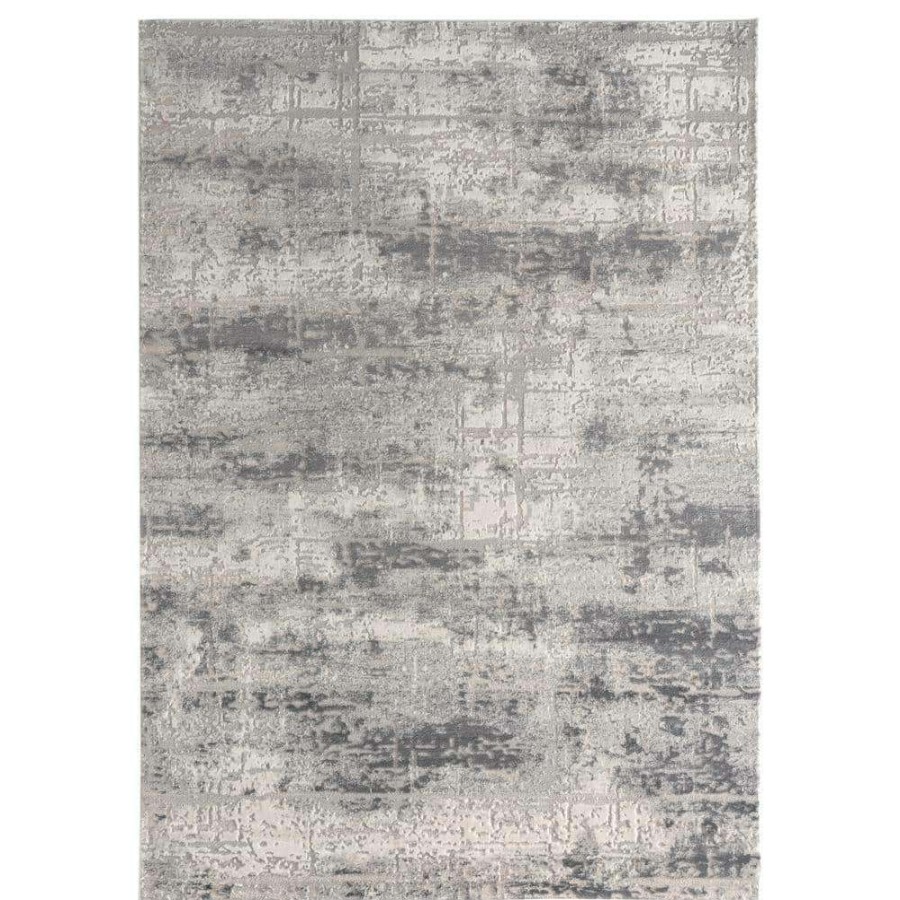 Rugs * | Cascades Mazama Grey 9 Ft. 10 In. X 13 Ft. 2 In. Area Rug By United Weavers