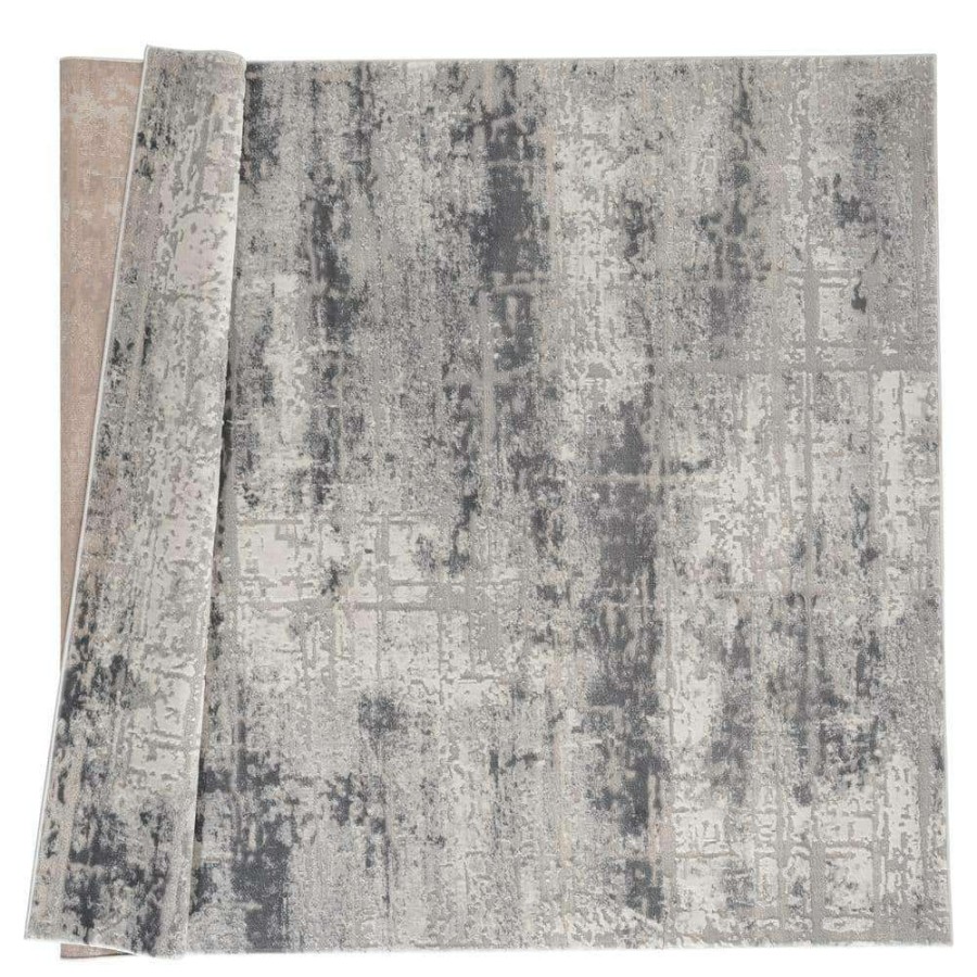 Rugs * | Cascades Mazama Grey 9 Ft. 10 In. X 13 Ft. 2 In. Area Rug By United Weavers