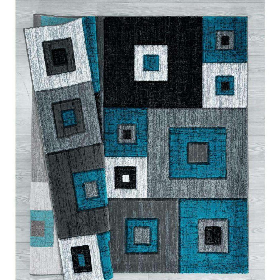 Rugs * | Bristol Cicero Turquoise 5 Ft. 3 In. X 7 Ft. 6 In. Area Rug By United Weavers