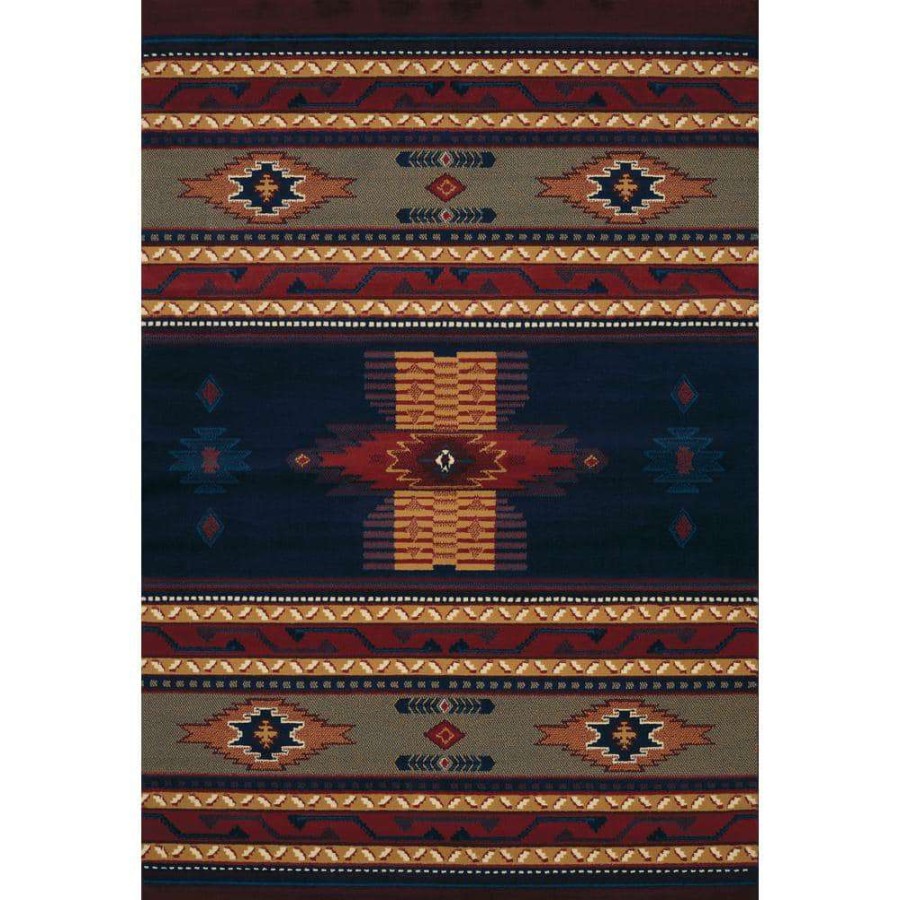 Rugs * | Manhattan Phoenix Navy 7 Ft. 10 In. X 10 Ft. 6 In. Area Rug By United Weavers