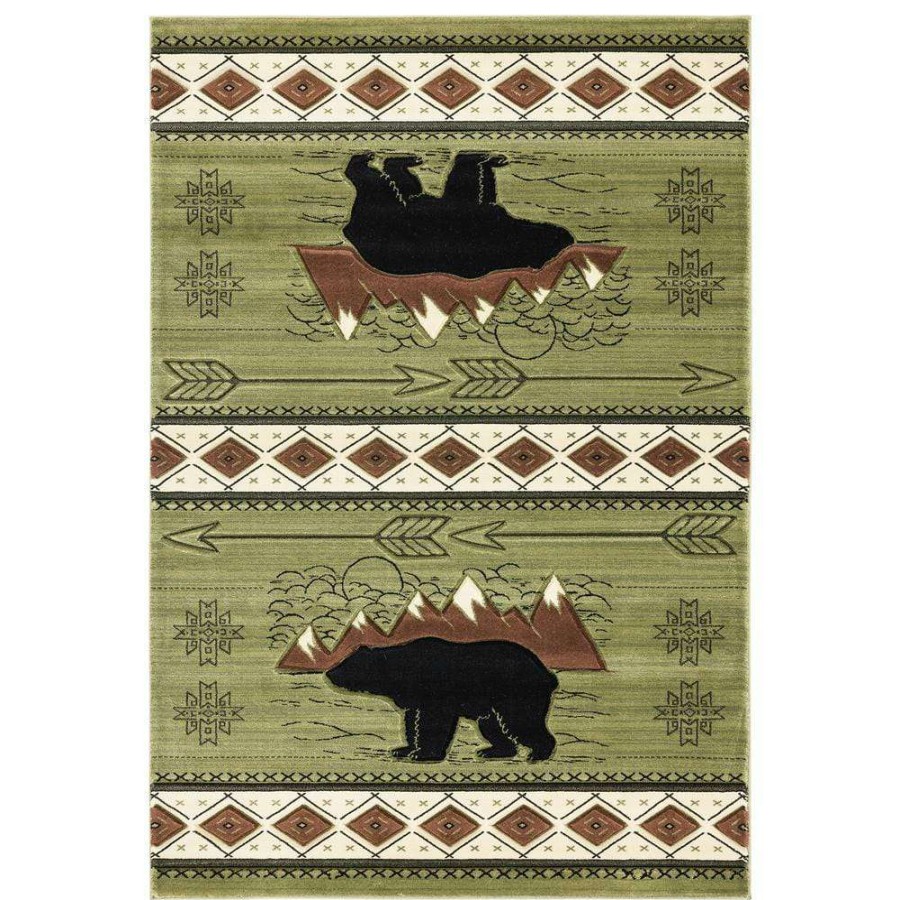 Rugs * | Cottage Timberland Green 7 Ft. 10 In. X 10 Ft. 6 In. Area Rug By United Weavers