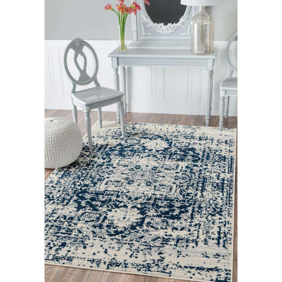 Rugs * | Abigail Lileth Midnight Blue 10 Ft. X 13 Ft. Area Rug By United Weavers