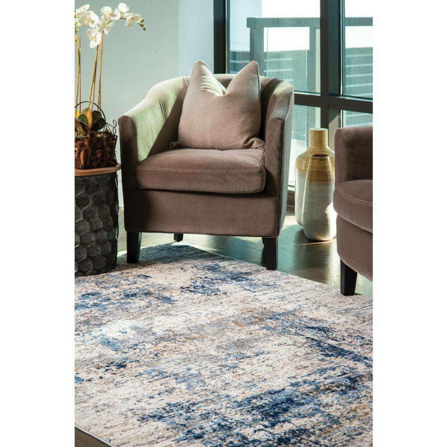 Rugs * | Eternity Elixir Blue 12 Ft. 6 In. X 15 Ft. Oversize Area Rug By United Weavers