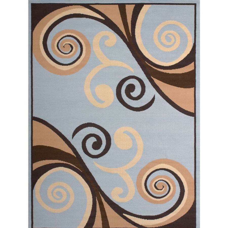 Rugs * | Billow Blue 8 Ft. X 11 Ft. Indoor Area Rug By United Weavers