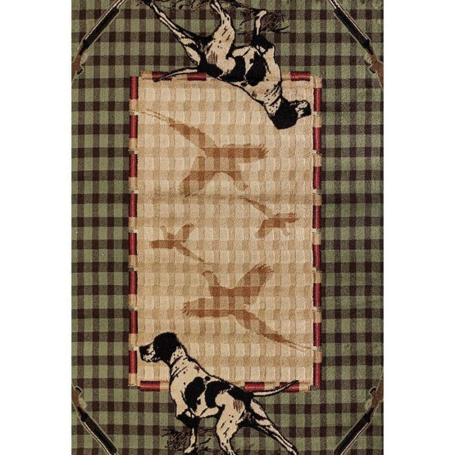 Rugs * | Woodside Hunter'S Lookout Green 8 Ft. X 11 Ft. Oversize Area Rug By United Weavers