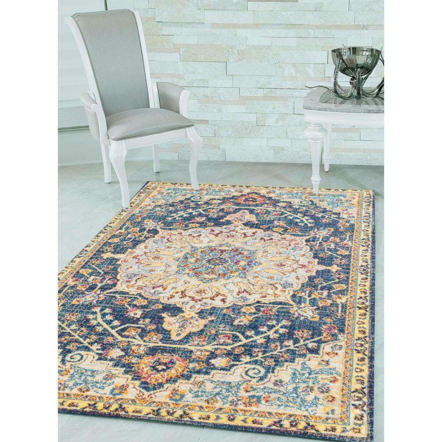 Rugs * | Abigail Aviana Blue 13 Ft. X 15 Ft. Oversize Rug By United Weavers