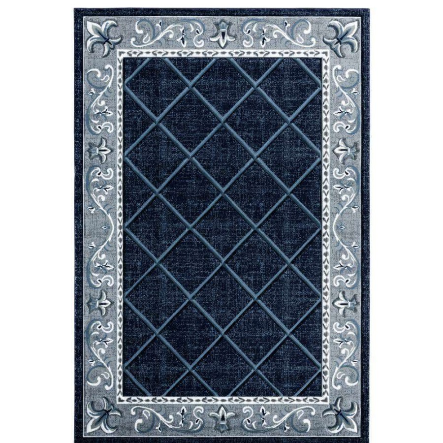 Rugs * | Bristol Altamont Navy 7 Ft. 10 In. X 10 Ft. 6 In. Area Rug By United Weavers