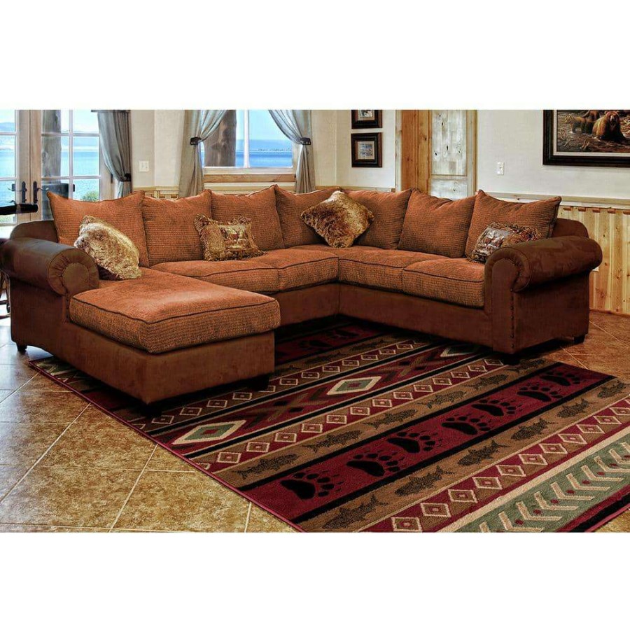 Rugs * | Woodside Huntsman Trail Brown 8 Ft. X 11 Ft. Oversize Area Rug By United Weavers