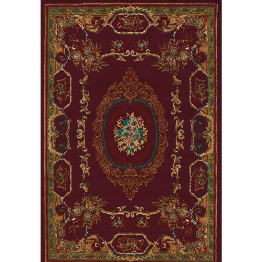 Rugs * | Lexington Burgundy 8 Ft. X 11 Ft. Area Rug By United Weavers