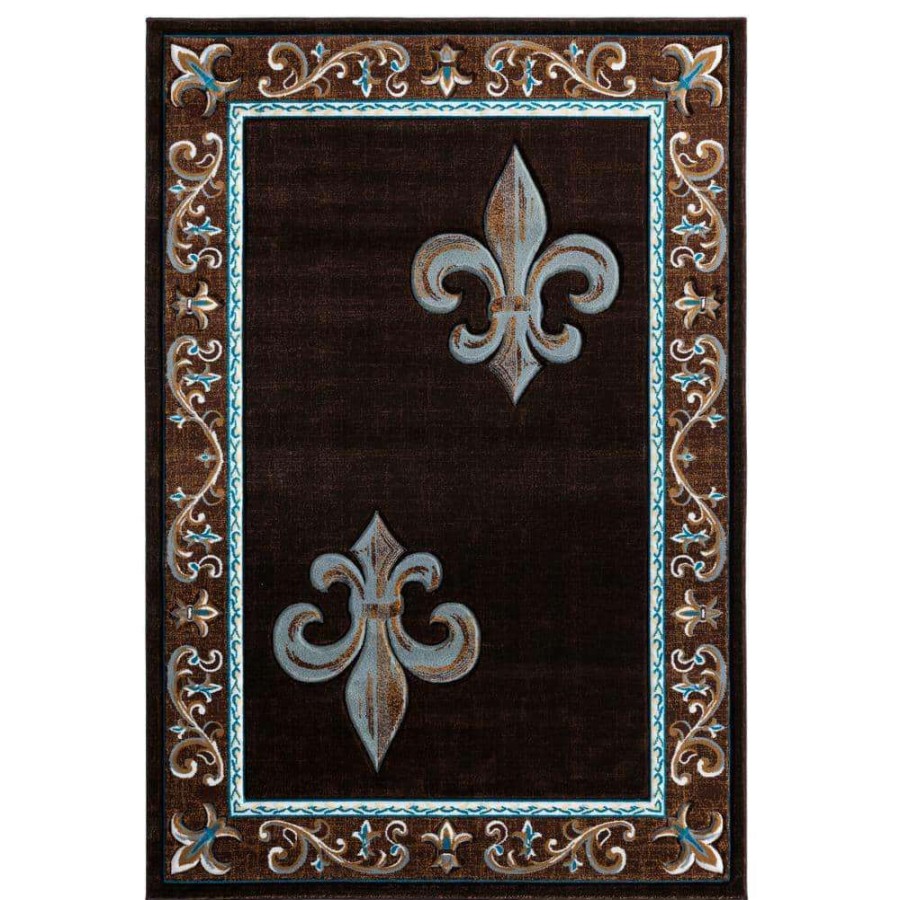 Rugs * | Bristol Lilium Brown 7 Ft. 10 In. X 10 Ft. 6 In. Area Rug By United Weavers