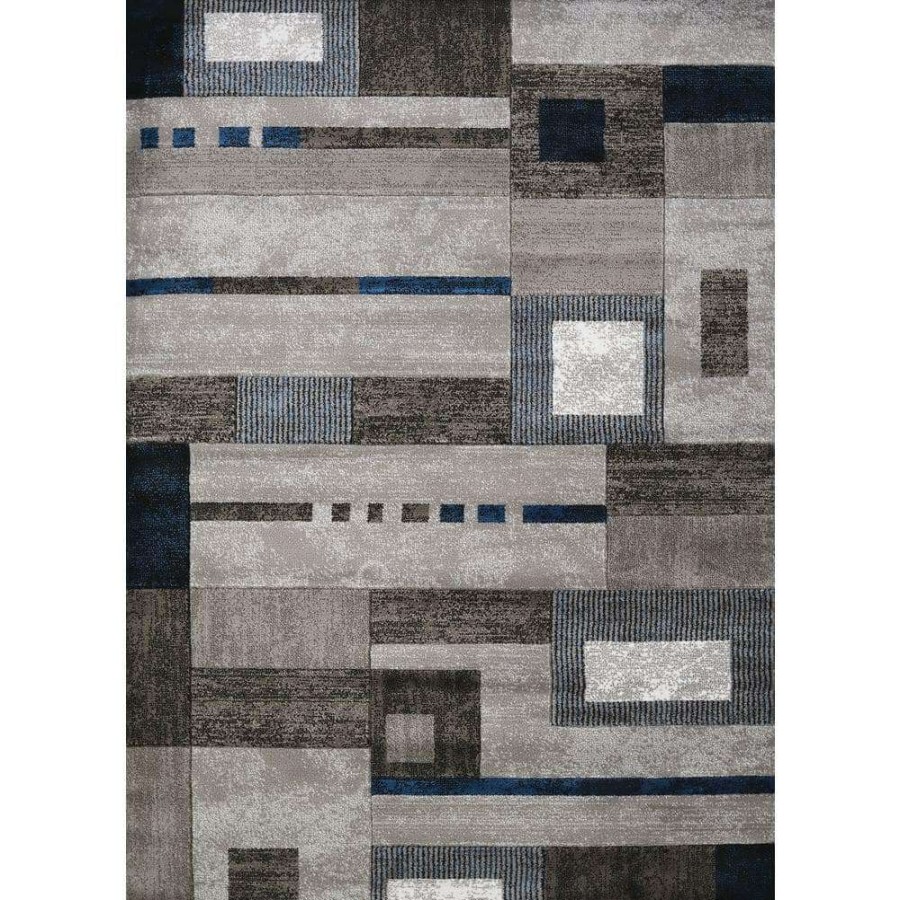 Rugs * | Studio Percussion Denim Blue 8 Ft. X 11 Ft. Indoor Area Rug By United Weavers