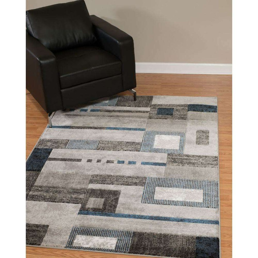 Rugs * | Studio Percussion Denim Blue 8 Ft. X 11 Ft. Indoor Area Rug By United Weavers