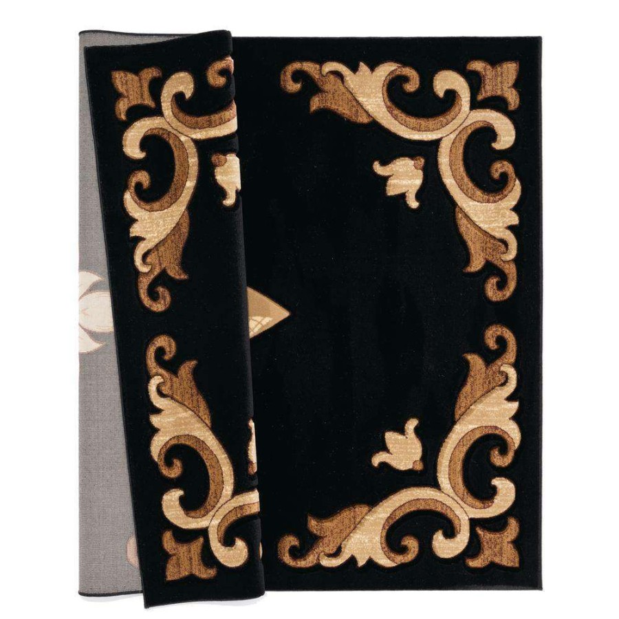 Rugs * | Bristol Barnsley Black 7 Ft. 10 In. X 10 Ft. 6 In. Area Rug By United Weavers