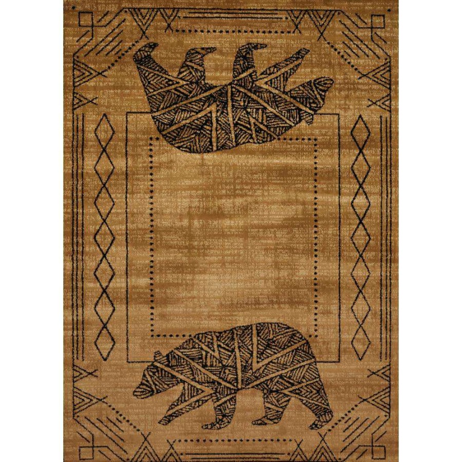 Rugs * | Affinity Bear Cave Gold 7 Ft. 10 In. X 10 Ft. 6 In. Area Rug By United Weavers