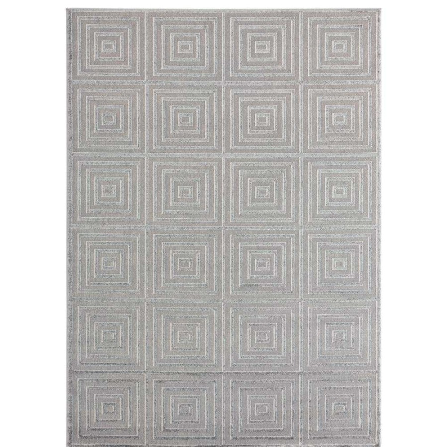 Rugs * | Cascades Tehama Silver 5 Ft. 3 In. X 7 Ft. 2 In. Area Rug By United Weavers