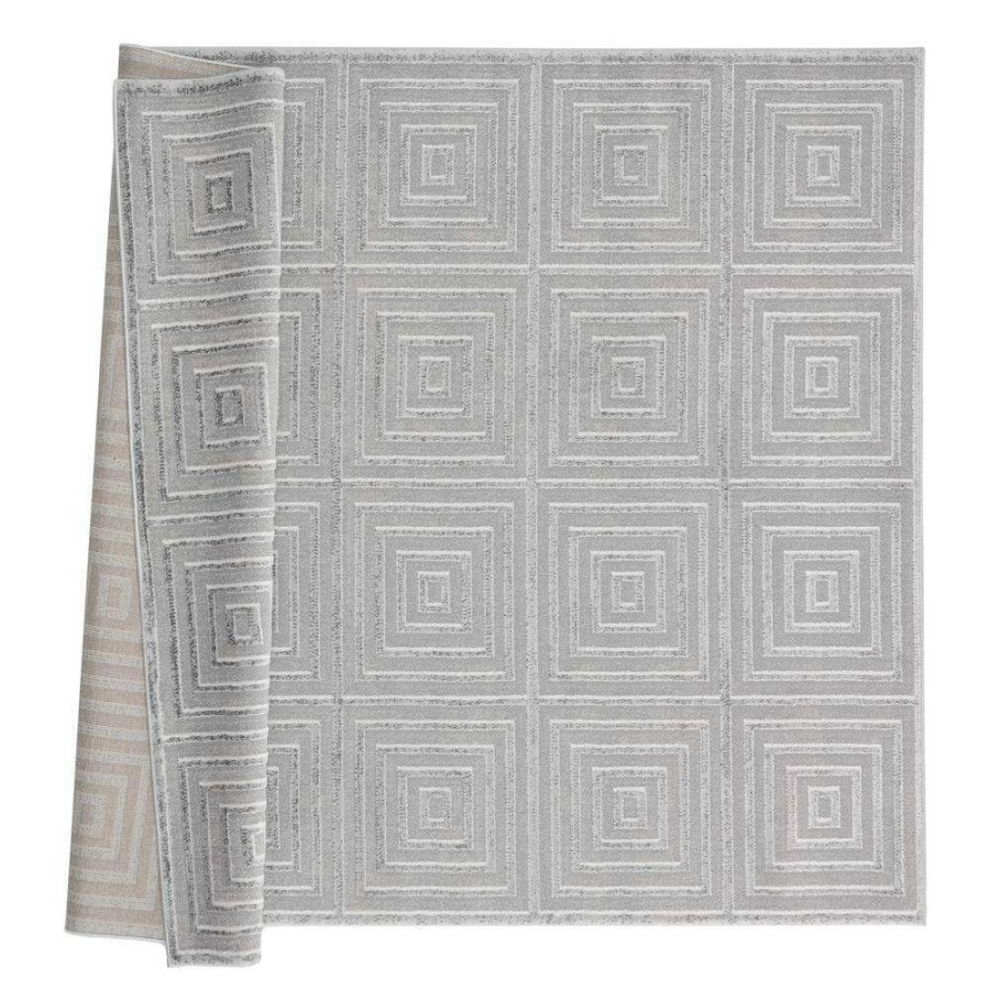 Rugs * | Cascades Tehama Silver 5 Ft. 3 In. X 7 Ft. 2 In. Area Rug By United Weavers