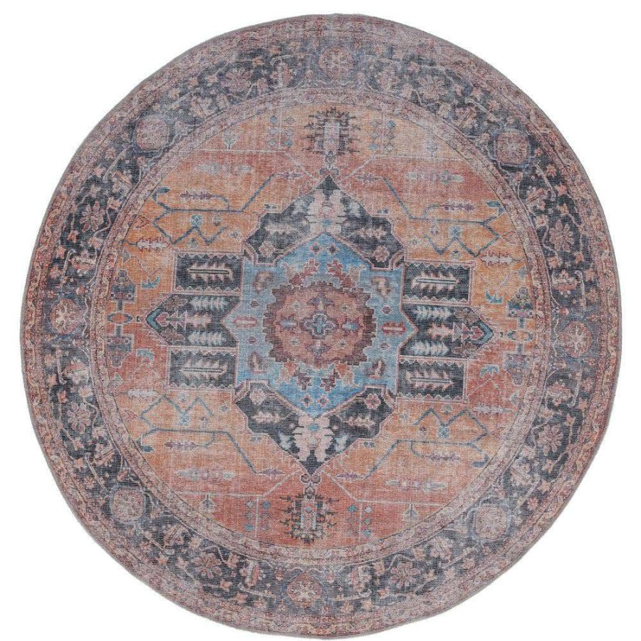 Rugs * | Divine Forest Terracotta 7 Ft. 11 In. X 7 Ft. 11 In. Round Rug By United Weavers