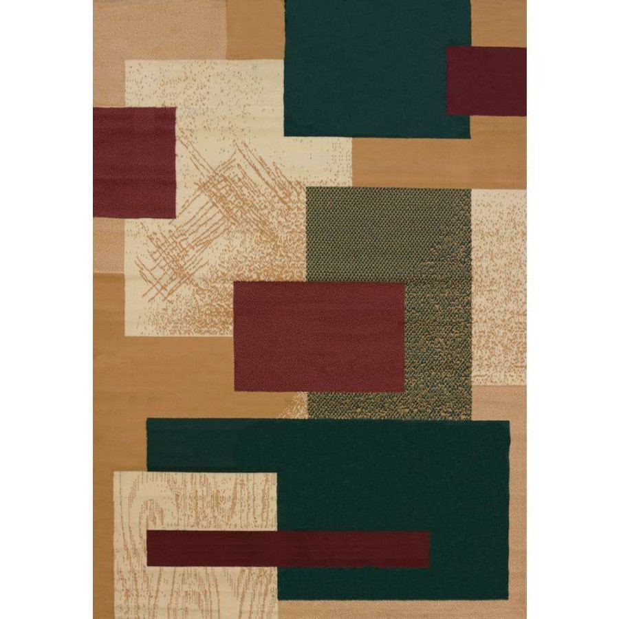 Rugs * | Soho Berber Beige/Green 5 Ft. X 8 Ft. Area Rug By United Weavers