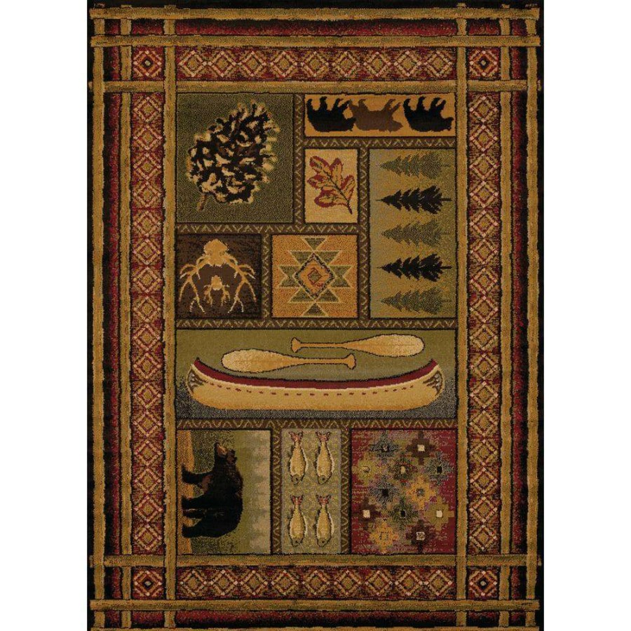 Rugs * | Affinity Lodge Canvas Multi 5 Ft. 3 In. X 7 Ft. 2 In. Area Rug By United Weavers