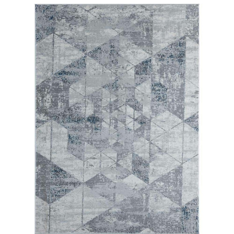 Rugs * | Madrid Marbella Denim Blue 7 Ft. 10 In. X 10 Ft. 6 In. Area Rug By United Weavers