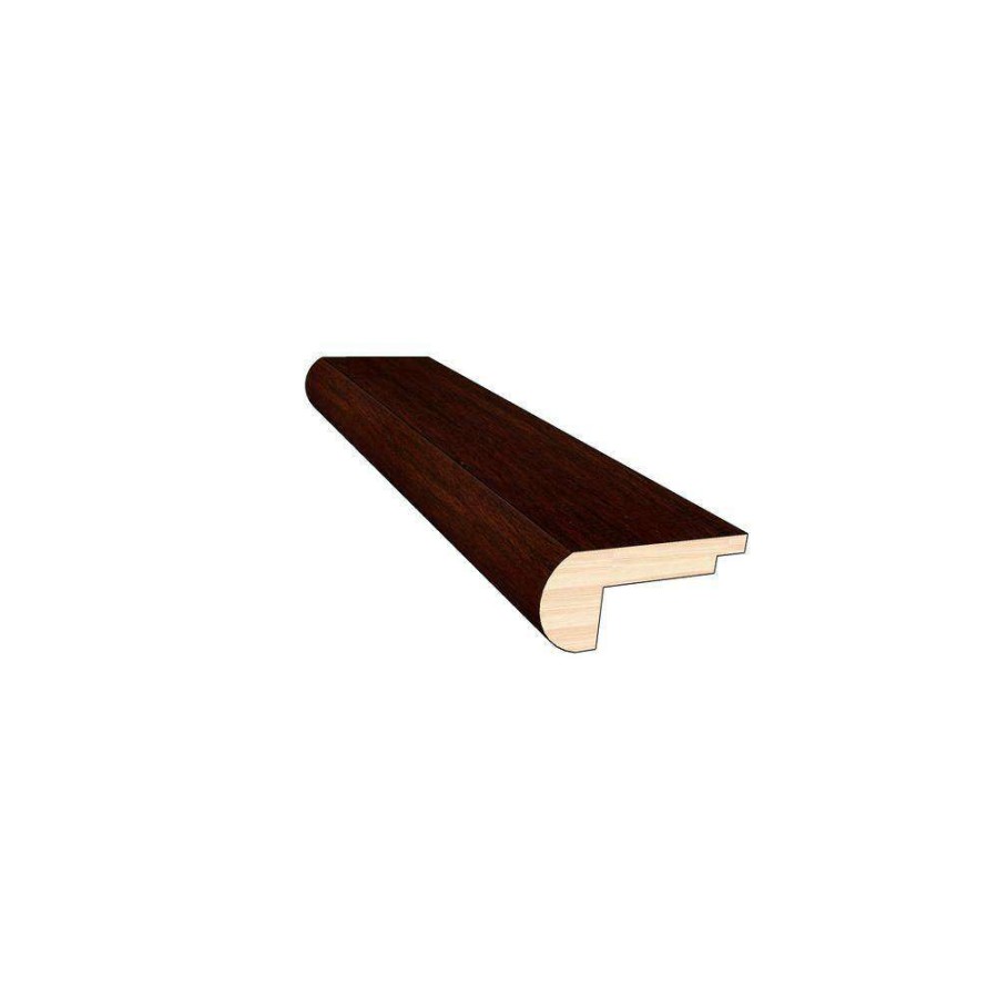 Hardwood Flooring * | Acacia 0.45 In. Thick X 2 In. Width X 78 In. Length Overlap Stair Nose Molding By Optiwood