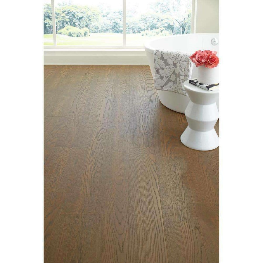 Hardwood Flooring * | 5 In. W Potter'S Clay Engineered White Oak Waterproof Hardwood Flooring (16.68 Sq. Ft./Case) By Optiwood