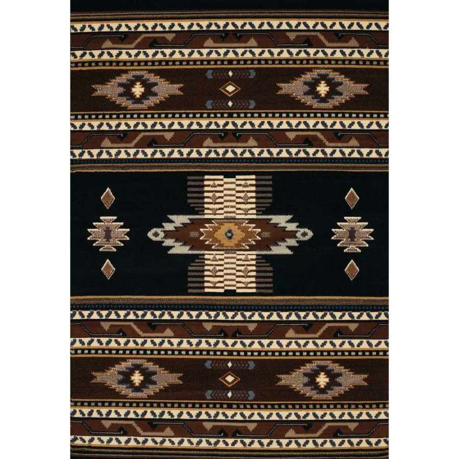 Rugs * | Manhattan Phoenix Black 5 Ft. 3 In. X 7 Ft. 6 In. Area Rug By United Weavers