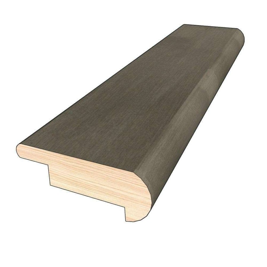 Hardwood Flooring * | Winter Stone 3/4 In. Thick X 2 In. Width X 78 In. Length Hardwood Overlap Stair Nose Molding By Optiwood