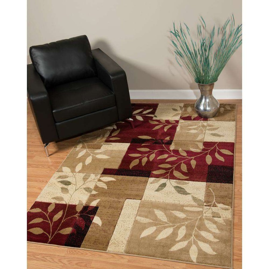 Rugs * | Studio Sapphire Burgundy 8 Ft. X 11 Ft. Oversize Area Rug By United Weavers