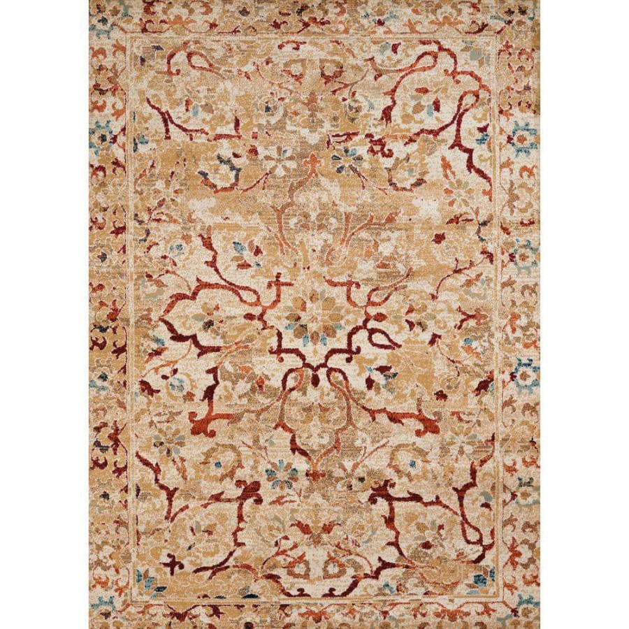 Rugs * | Bridges Villa Bella Taupe 9 Ft. 10 In. X 13 Ft. 2 In. Oriental Olefin Area Rug By United Weavers