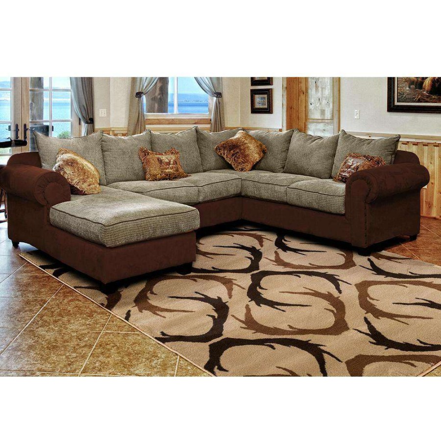 Rugs * | Woodside Huntsman Trophy Beige 5 Ft. X 7 Ft. Area Rug By United Weavers