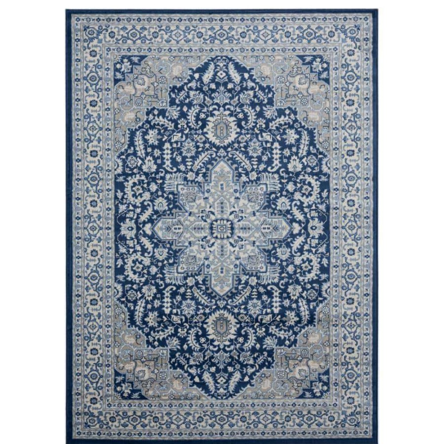 Rugs * | Clairmont Bari Denim Blue 12 Ft. 6 In. X 15 Ft. Area Rug By United Weavers