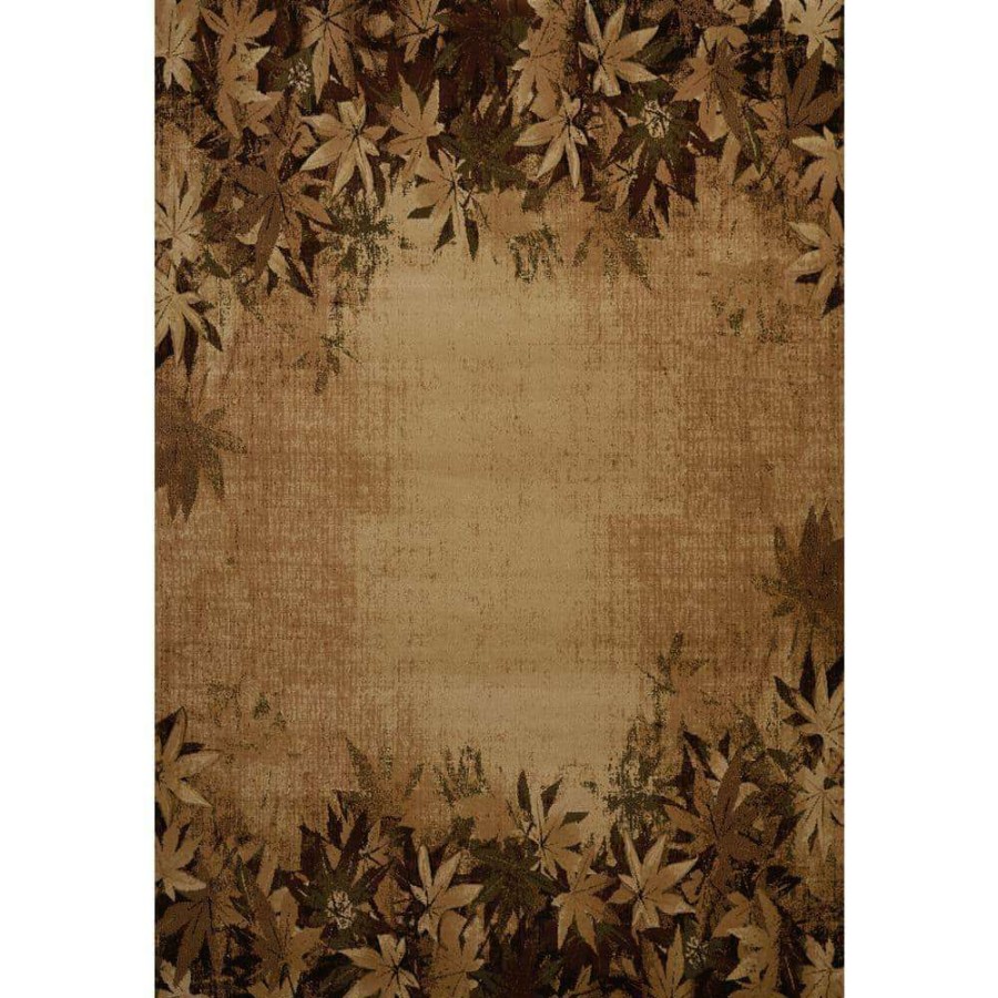 Rugs * | Designer Contours Cem Autumn Trace Toffee 3 Ft. X 4 Ft. Mat Rug By United Weavers