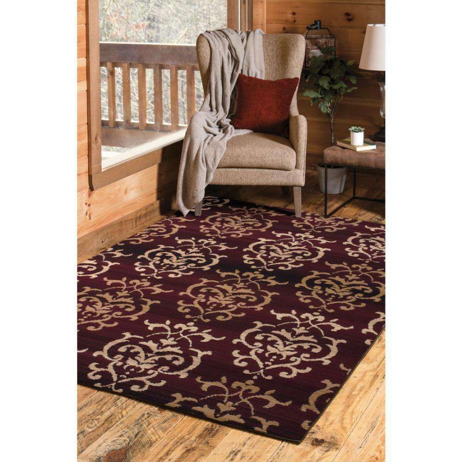 Rugs * | Countess Burgundy 8 Ft. X 11 Ft. Indoor Area Rug By United Weavers