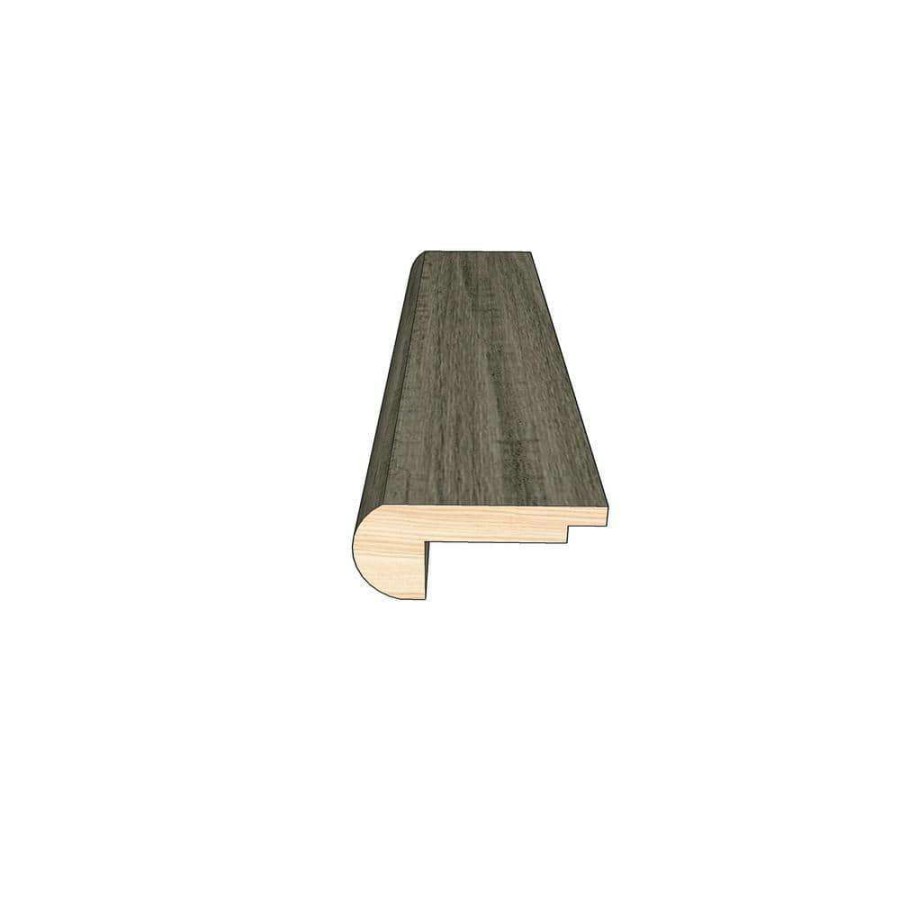 Hardwood Flooring * | Mixed Gray 0.45 In. Thick X 2 In. Width X 78 In. Length Overlap Stair Nose Molding By Optiwood