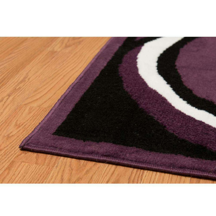 Rugs * | Dallas Billow Plum Runner Rug 2'3 X 7'2 By United Weavers