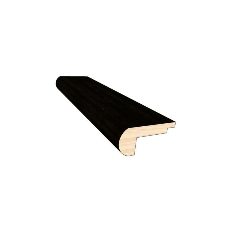 Hardwood Flooring * | Dark Night 0.45 In. Thick X 2 In. Width X 78 In. Length Overlap Stair Nose Molding By Optiwood